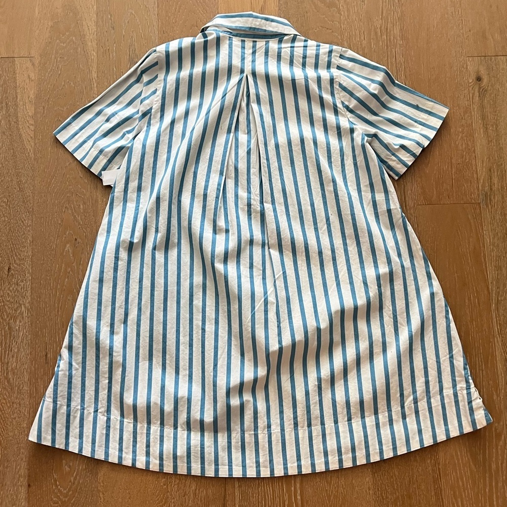 Old Navy Blue and White Striped Shirt Dress - Picture 13 of 17